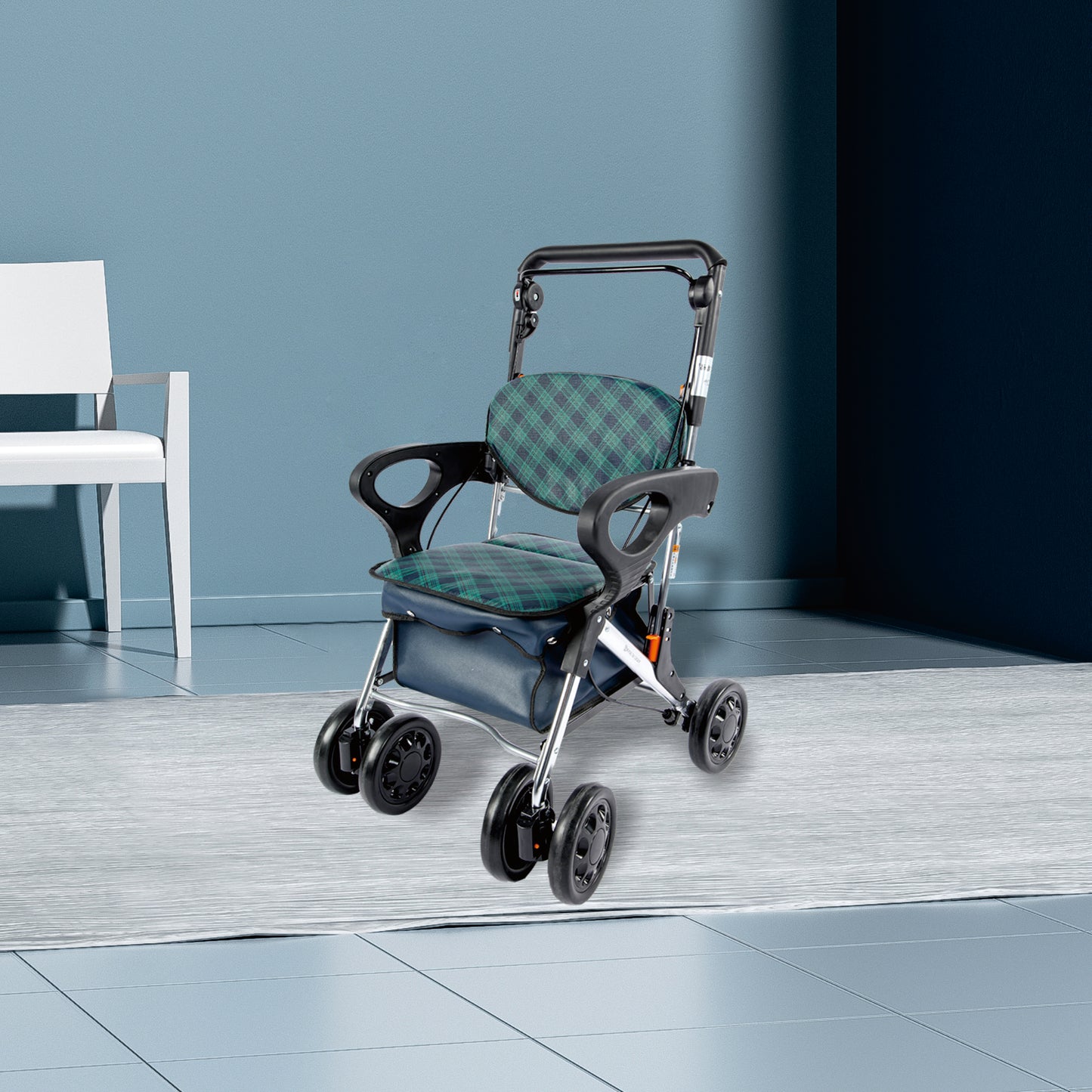 Care-parents シルバーカー 軽量 折りたたむ手押し車 買い物カート (CP-005B )