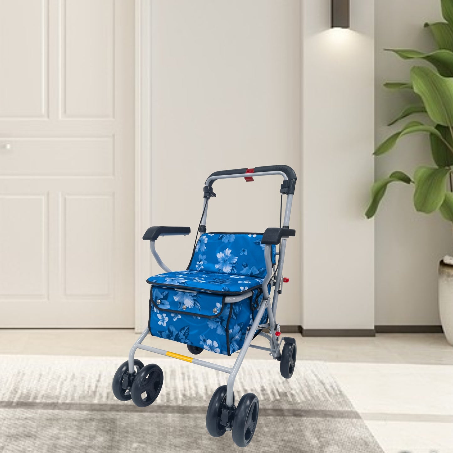 Care-parents シルバーカー 軽量 折りたたむ手押し車 買い物カート (CP-T003M )