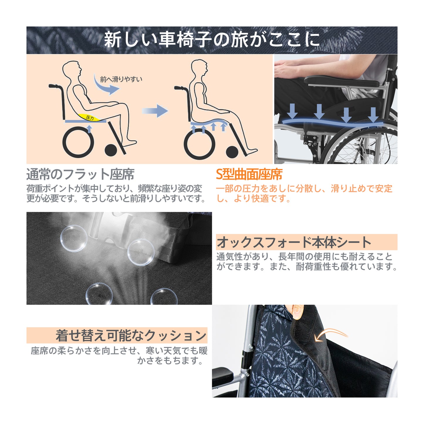 Care-Parents 自走式車椅子 アルミ製 折りたたみ 軽量 自走介助兼用 組立て不要 (CP-A01S)