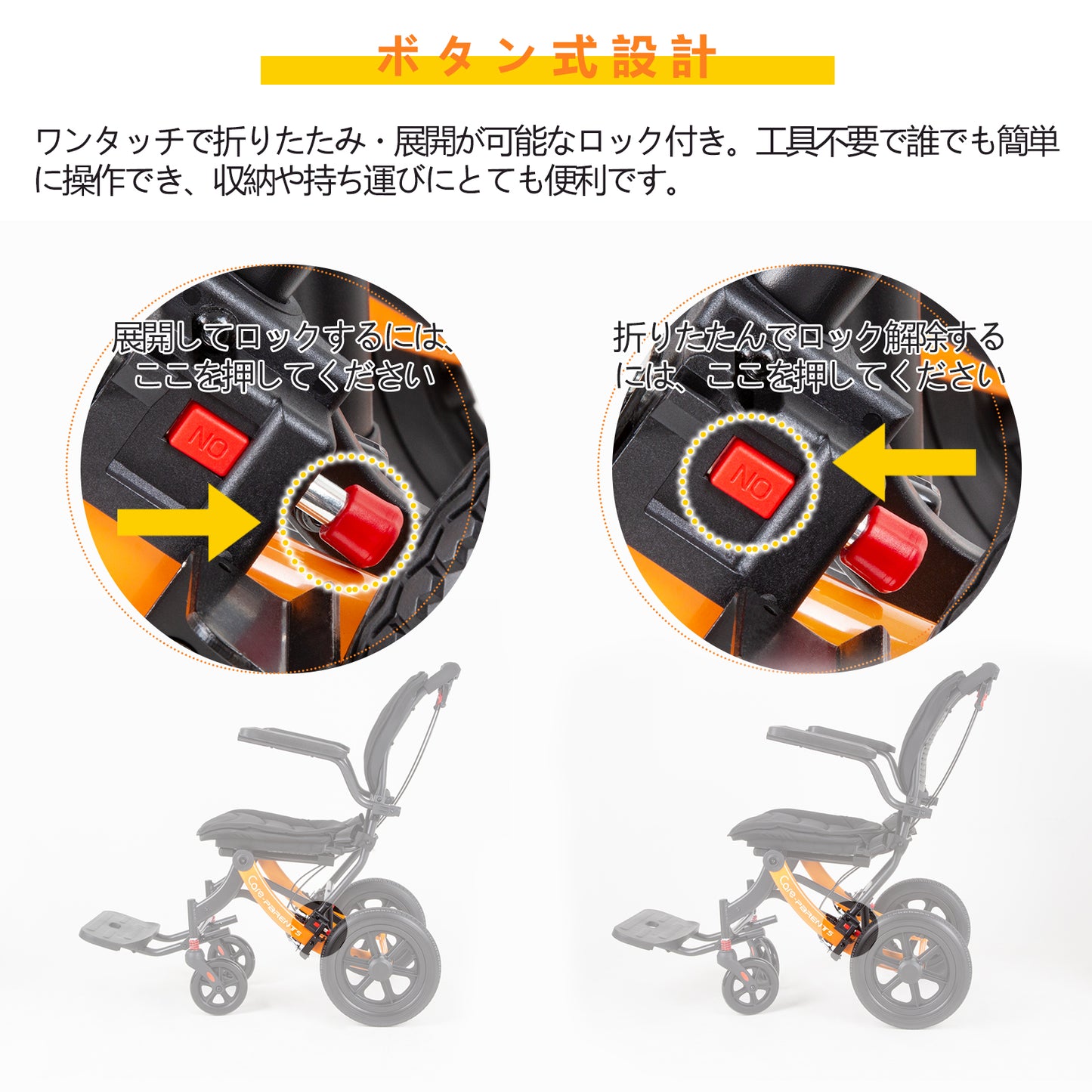 Care-Parents 車椅子 人体工学 軽量 折りたたみ式 介助用車いす アルミ製 コンパクト 耐荷重120kg W型座面 S型背もたれ 可伸縮キャリハンドル付き 介助ブレーキ調節可能 ハニカムノーパンクタイヤ フットレスト調節可能(CP-RT09R)
