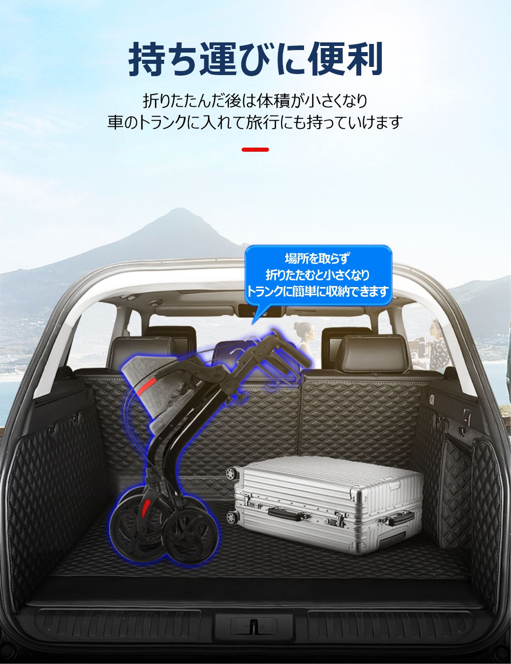 Care-Parents シルバーカー 多機能 手押し車 (CP-9269)
