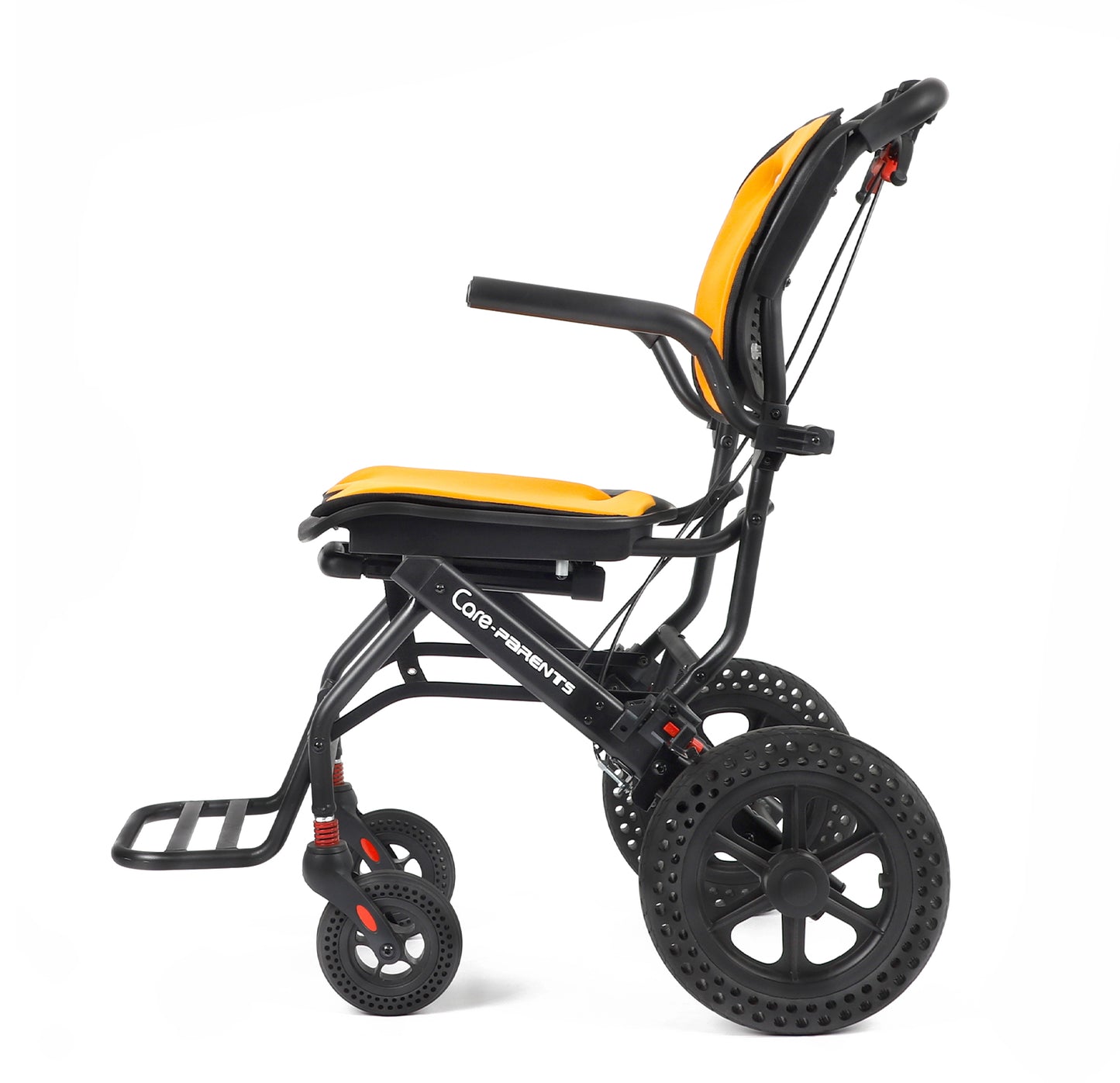 Care-Parents 軽量車椅子 折りたたみ式  介助ブレーキ付き 外出用 旅行用 (CP-0903O)