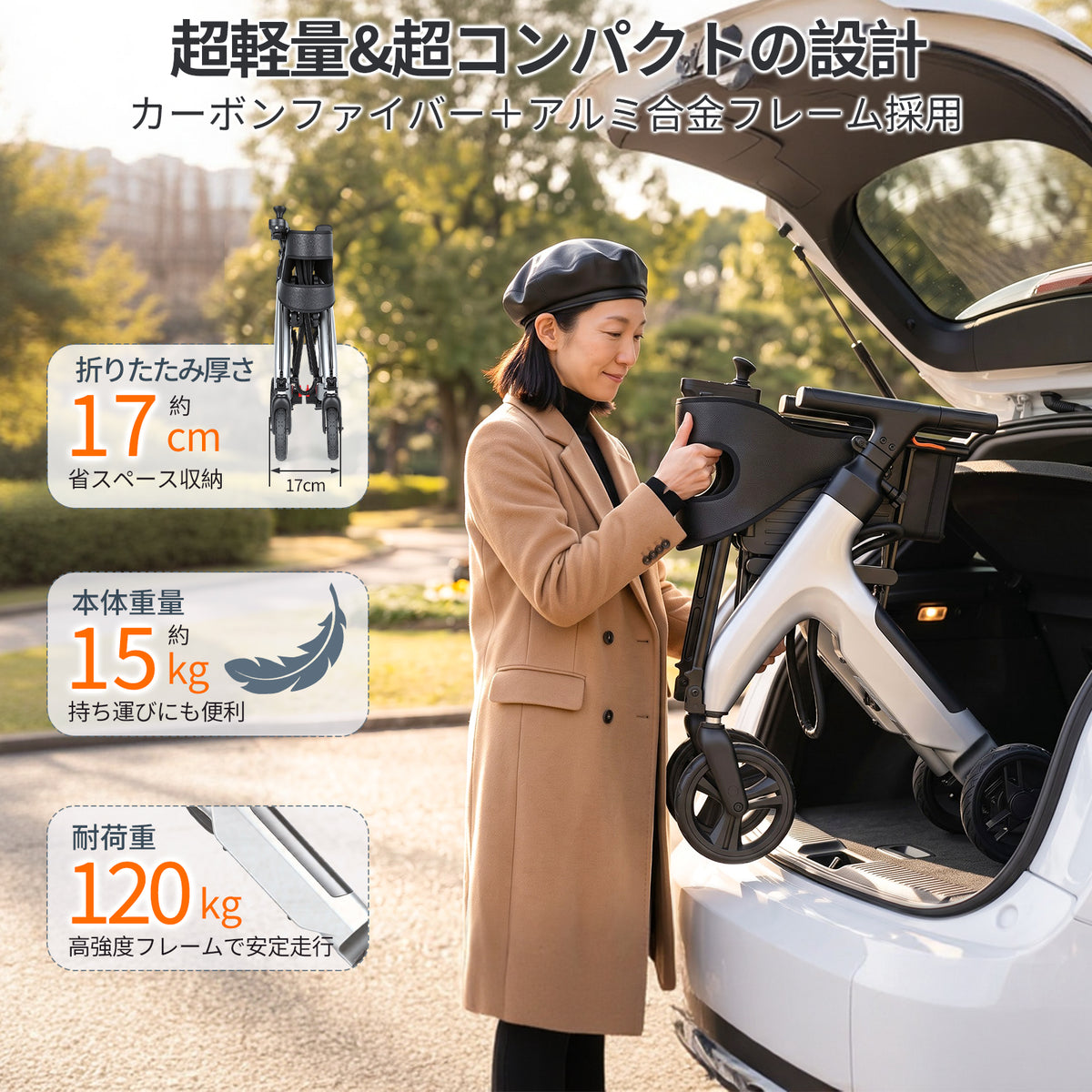 電動アシスト歩行車（CP-W1）