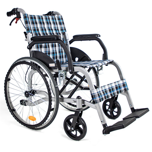Care-Parents 車椅子 自走式 アルミ製 折りたたみ 車イス (CP-30A5NB)