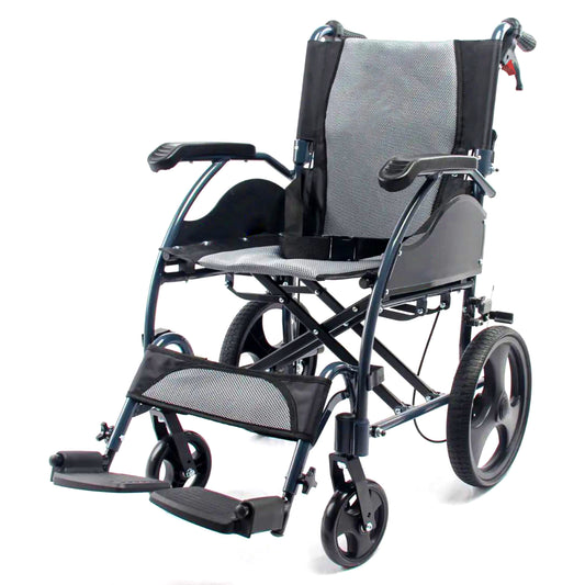 Care-Parents 介助用車椅子  折りたたみ車椅子 背折れタイプ アルミ製 折りたたみ軽量 組立不要  (CP-863HS)