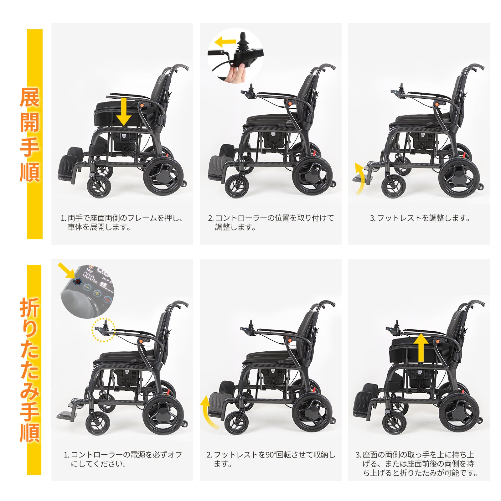 電動車椅子 カーボンファイバー(CP-CN501) – care-parents